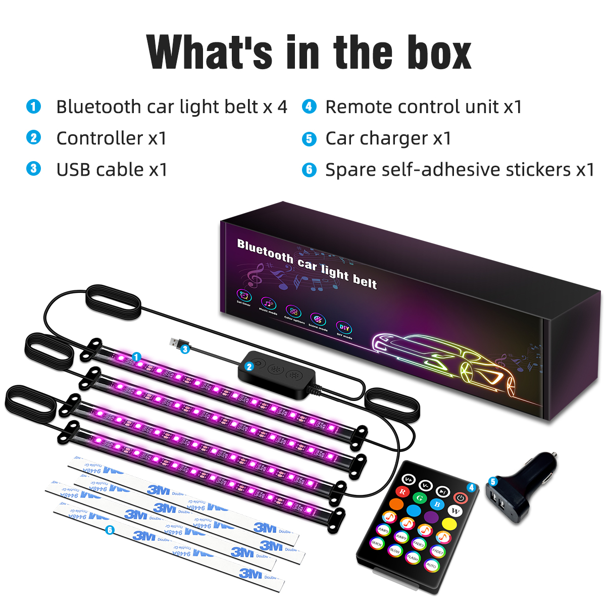 HCP014 蓝牙车载灯条